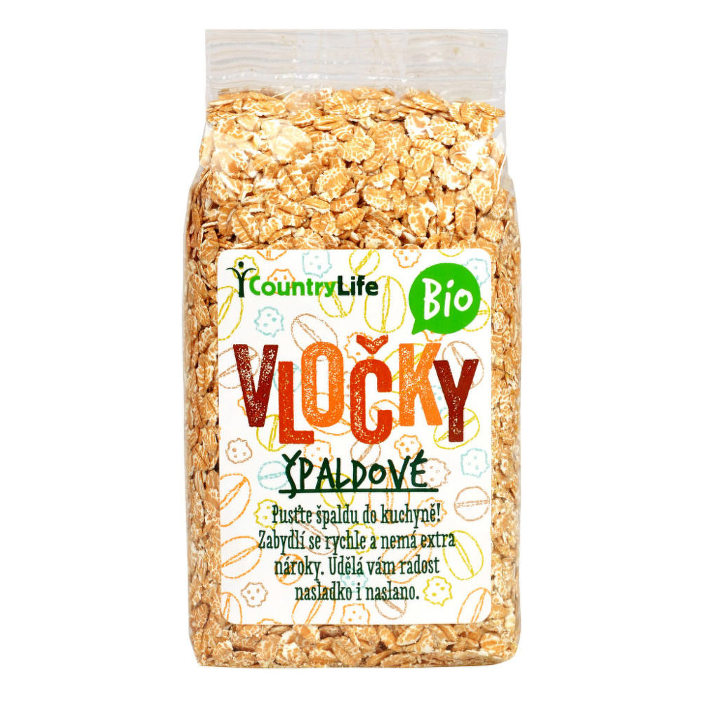 BIO Vločky špaldové 250 g COUNTRY LIFE 
